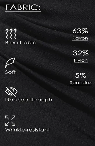 Vista 5 de ZTN Pantalones de vestir de cintura alta para mujer, con control de abdomen, para trabajo, negocios, casual, oficina, con 4 bolsillos