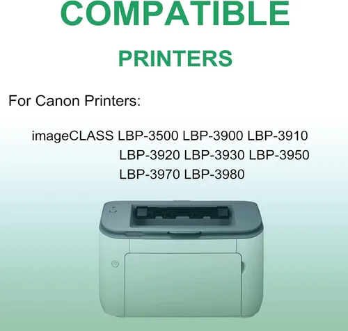 Vista 4 de Paquete de 6 cartuchos de impresora láser compatibles (alto rendimiento) de repuesto para Canon CRG-109 Cartucho de imagen para impresora Canon