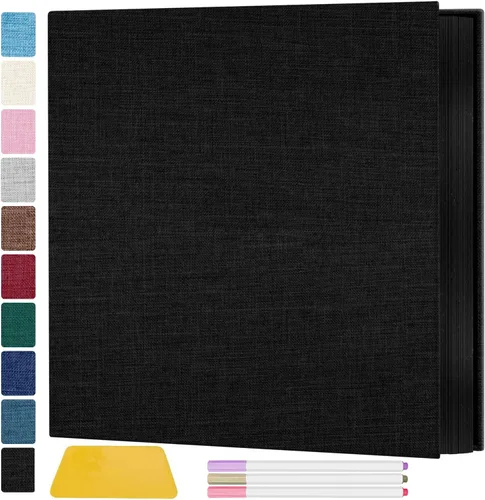 Vista 30 de Zesthouse - Álbum de fotos autoadhesivo con 60 páginas, álbumes de manualidades magnéticos con páginas adhesivas, álbum de fotos que contiene 8x10