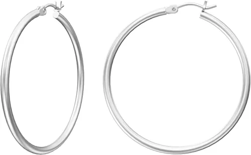 Vista 41 de Aretes de aro de oro para mujer chapados en oro real de 14 quilates con poste de plata de ley 925 Dorado