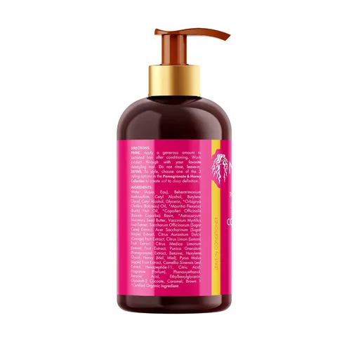 Vista 7 de Mielle Organics Acondicionador Sin Enjuague de Granada y Miel para Cabello Rizado - Desenredante Hidratante y Tratamiento para Cabello Rizado