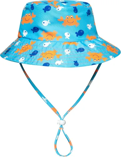Vista 4 de Tunoluker Traje de baño de 3 piezas para niños pequeños y bebés, traje de baño de manga larga con gorro