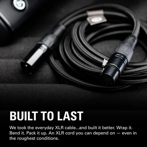 Vista 6 de Elgato Cable XLR – Cable de micrófono blindado para grabación de estudio y producción en vivo, pines chapados en oro, macho a hembra, para micrófono