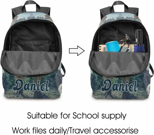 Vista 142 de Texto personalizado Elefante desgaste gafas mochila mochila mochila casual Daypack bolsa para mamá niñas, color86-4, Mochilas Daypack