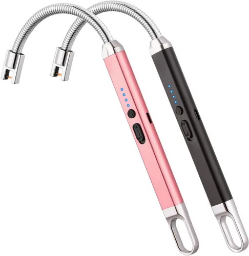 Vista 14 de MEIRUBY Encendedor eléctrico recargable USB, encendedor de arco, para velas, campamento, parrillada, deportes, herramienta para apasionados de lo