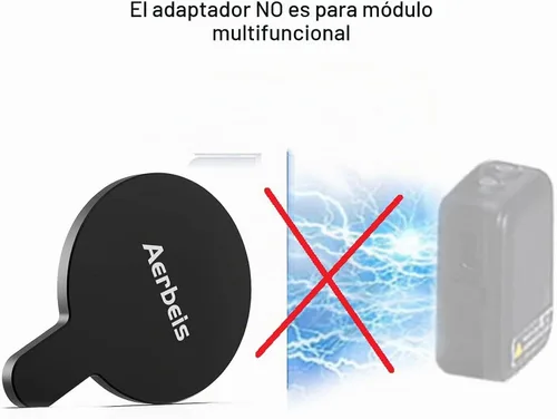 Vista 4 de Soporte de anillo magnético para DJI Osmo Mobile 8P 8 7P 7 6 SE OM 5 4 Negro