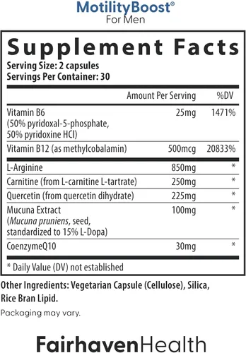 Vista 3 de FertilAid para hombres y MotilityBoost Combo, vitaminas prenatales y suplemento de fertilidad masculina para apoyar el recuento y la motilidad