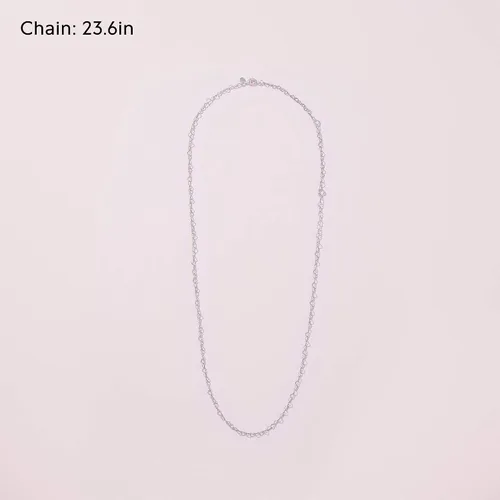 Vista 6 de PANDORA Jewelry Joined Hearts - Collar de plata de ley, 23.6 pulgadas, Metal, N A