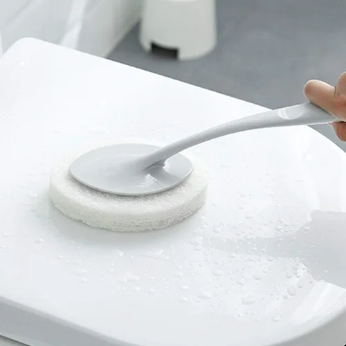 Vista 6 de Cepillo de inodoro multifuncional, cepillo de inodoro de mango largo, cepillo de inodoro de color sólido de doble propósito para cocina y baño 1