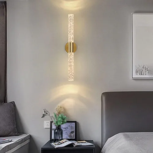 Vista 3 de Aplique de pared de burbujas, lámpara de pared moderna para dormitorio, lámpara LED de montaje en pared, linterna de pared interior con vidrio