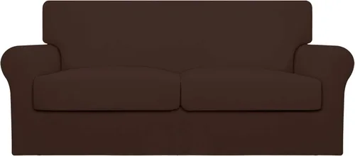 Vista 54 de Easy-Going Funda de sofá suave y elástica de 3 piezas para perros, funda de sofá lavable para sofá de 2 cojines separados, protector elástico