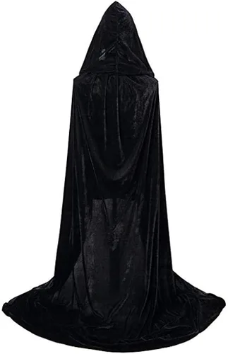 Vista 4 de Vestido de Halloween para mujer 2022, con capa de moda, para fiesta de máscaras, color superior
