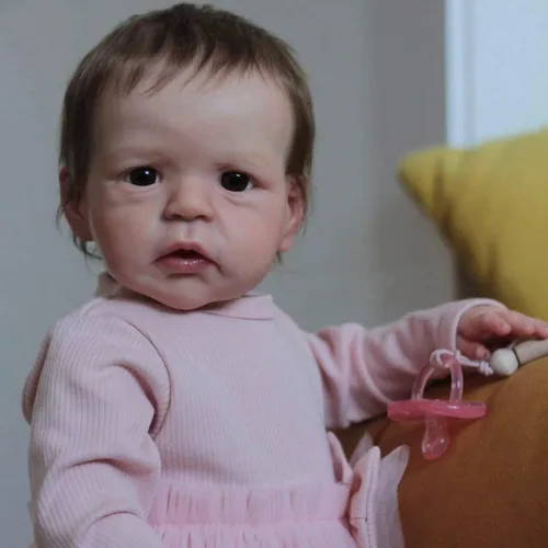 Vista 6 de cosheng Reborn Toddler Girl - Muñecas de bebé realistas de 24 pulgadas, muñeca Reborn de silicona suave con venas realistas para niños a partir de 3