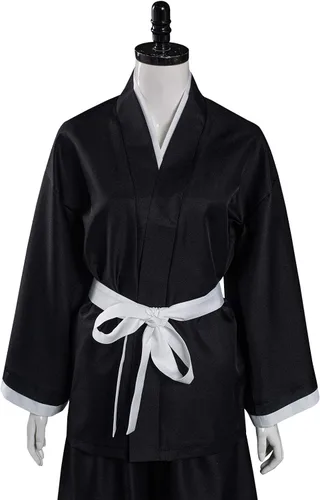 Vista 5 de KoleGoe Disfraz de anime Kuchiki Ruki para mujer, disfraz de cosplay japonés para Halloween