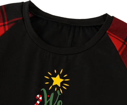 Vista 3 de Pijamas a juego para la familia, pijamas de Navidad para la familia, pijamas de Navidad a juego para la familia