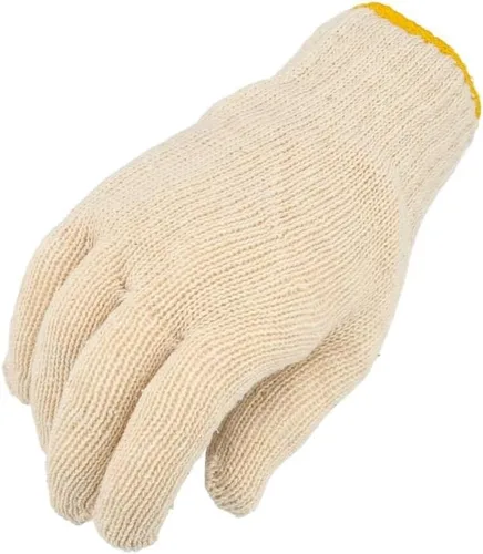 Vista 7 de PackagingSuppliesByMail PSBM Cotton String Knit Gloves, Hand Protection Lightweight Work Gloves