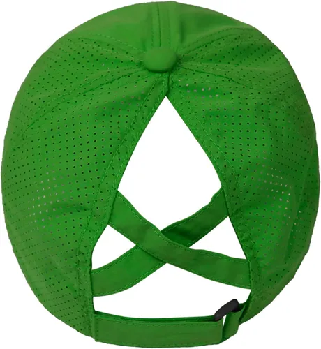 Vista 4 de Muryobao Gorra de béisbol ajustable para mujer, diseño de moño desordenado, de secado rápido