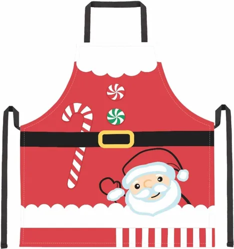 Vista 136 de Dreaweet Delantal de cocina unisex con cuello ajustable de Navidad