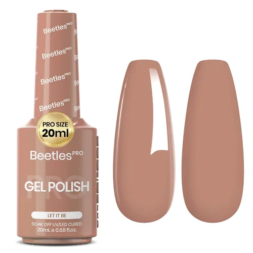 Vista 35 de Beetles PRO - Esmalte de gel blanco, color blanco de 0.7 fl oz A - Creme White Ansiedad de calma