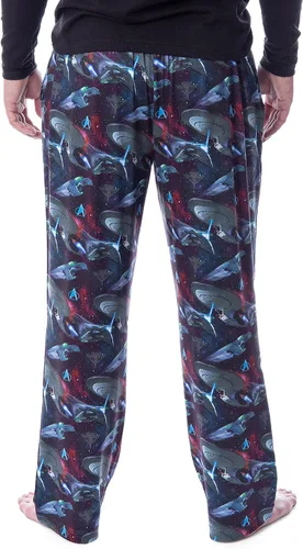 Vista 2 de Star Trek The Next Generation TNG Mens' Starship Enterprise Romulan Pajama Pants