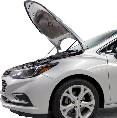 Vista 6 de Redline Tuning 21-16016-02 Sistema QuickLIFT Plus de capó compatible con Chevrolet Cruze 2016-2019 (todos los componentes negros) 21-16016-02 Hood