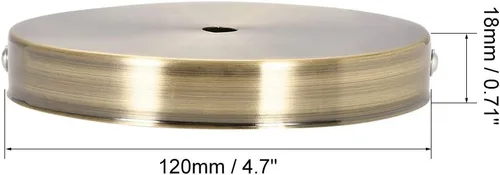 Vista 3 de uxcell Kit de toldo de luz retro para pared, lámpara de lámpara de 4.724 in, 4.7 pulgadas, bronce