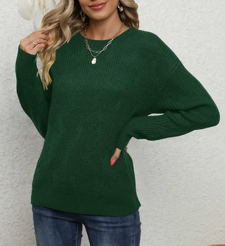Vista 3 de Jouica Suéter ligero de punto para mujer, suéteres casuales de otoño para mujer