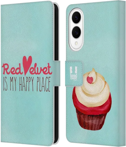 Vista 323 de Head Case Designs Assortment Cupcakes Happiness Leather Wallet Case Compatible with Samsung Galaxy A07 4G Surtido
