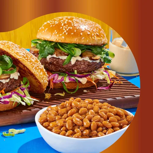 Vista 6 de BUSH'S BEST Frijoles horneados vegetarianos enlatados de 8.3 onzas, fuente de proteína y fibra a base de plantas, bajo en grasa, sin gluten