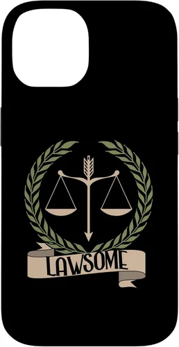 Vista 4 de Lawsome Scales Of Justice Lawyer Law Student Case for iPhone 16