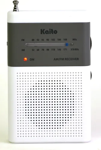 Vista 2 de Kaito KA230 AM FM Radio portátil con gran recepción y diseño (blanco)