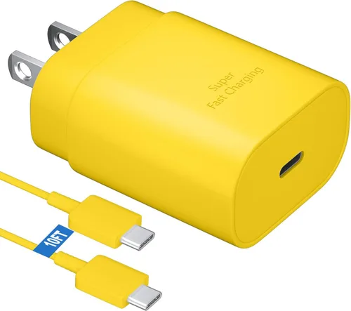 Vista 21 de Kit de cargador súper rápido tipo C, bloque de cargador de teléfono Android PD de 25 W PD USB C y cable de carga C de 5 pies, cable de carga rápida