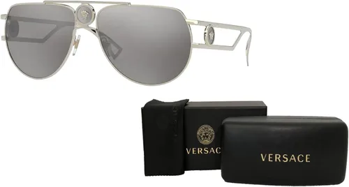 Vista 3 de Versace VE2225 Pilot Sunglasses for Men BUNDLE With Designer iWear Complimentary Eyewear Kit
