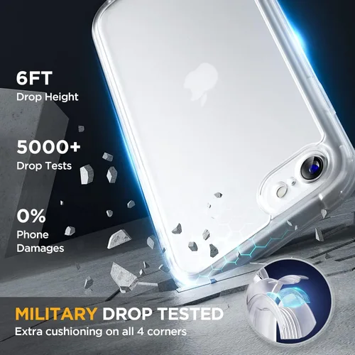 Vista 168 de Miracase Serie de vidrio para iPhone 11 de 6.1 pulgadas, funda protectora de cuerpo completo resistente mejorada con protector de pantalla de vidrio