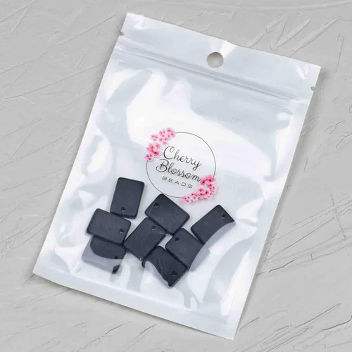 Vista 2 de Cherry Blossom Beads Colgantes de cristal de mar mate estilo 0.512x0.709 in