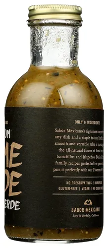 Vista 4 de SABOR MEXICANO Salsa verde casera, 13.2 oz