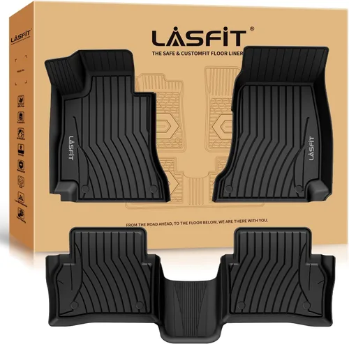 Vista 40 de LASFIT Alfombrillas para Freightliner Cascadia 2008-2017, protección para todo tipo de clima, revestimientos de automóvil de elastómero