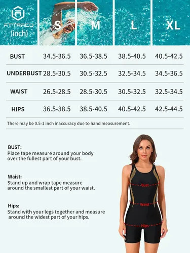 Vista 6 de ATTRACO Traje de baño de una pieza para mujer, traje de baño de entrenamiento atlético con espalda cruzada