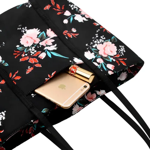 Vista 7 de Bolso de hombro floral para mujer, impermeable, para adolescentes, playa, escuela