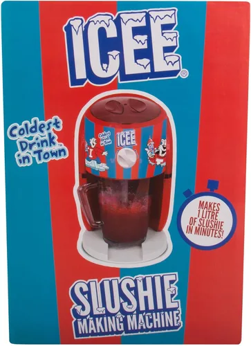 Vista 4 de Máquina de cono de nieve ICEE y paquete de 4 jarabes ICEE. Auténtica máquina de afeitar de hielo ICEE Home. Crea hasta medio galón de hielo