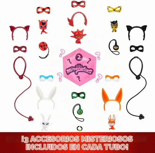 Vista 5 de Miraculous Ladybug Magic Heroez Reveal - Muñeca que cambia de color Marinette se transforma en disfraces sorpresa con esta muñeca de revelación