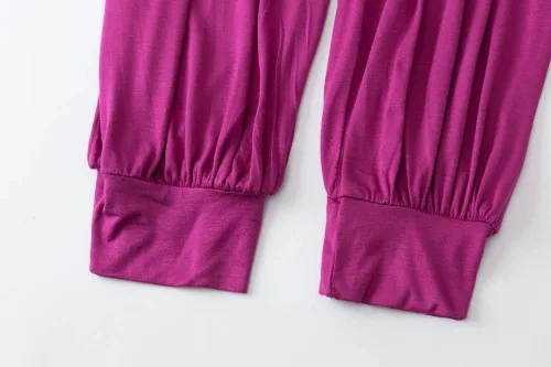 Vista 29 de Pantalones de algodón modal para mujer de AvaCostume, pantalones suaves para practicar yoga o deportes.