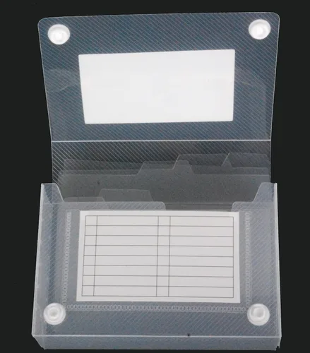 Vista 4 de Filexec Products Estuche para tarjetas de índice de 3 x 5 pulgadas, transparente, paquete de 2 (50306-20233)