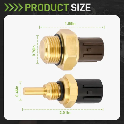 Vista 2 de Sensor de temperatura del refrigerante con conector de sensor de temperatura del refrigerante compatible con Honda Civic Compatible con Isuzu Oasis