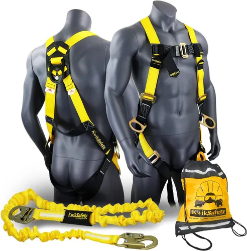 Vista 9 de KwikSafety - Charlotte, NC - Rattler [2 Pack] Amortiguador interno de choque de una pierna de 6 pies Cordón de seguridad OSHA ANSI Equipo