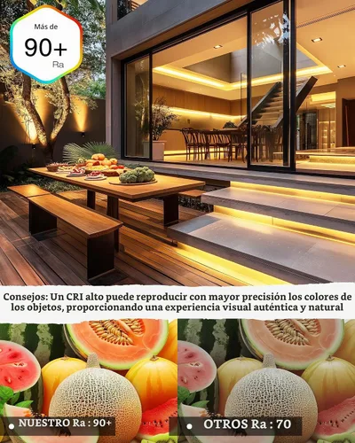 Vista 7 de EMITEVER COB - Tira de luces LED impermeable IP67, 2700 K, blanco cálido, para exteriores, 24 V, cinta LED de silicona regulable, iluminación