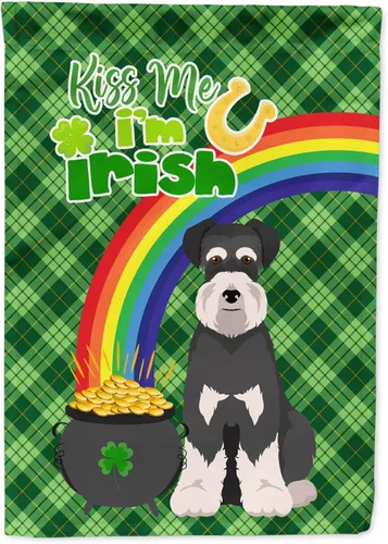 Vista 132 de Caroline's Treasures WDK4731GF - Bandera decorativa para jardín del día de San Patricio, color negro y tostado, Airedale Terrier, para jardín