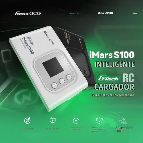 Vista 4 de Gens ace Imars S100 G-Tech Series 100W Cargador (blanco)