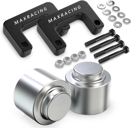 Vista 8 de MAXRACING - Kit de nivelación frontal de 1.5 pulgadas, espaciadores de elevación de puntales, para tracción de 2 y 4 llantas