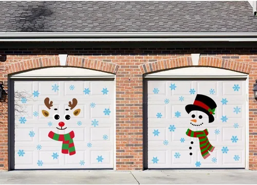 Vista 7 de IMISHM Decoraciones de Pared de Navidad Decoraciones de Puerta de Navidad Decoraciones de Ventana de Navidad Calcomanías de Puerta de Navidad